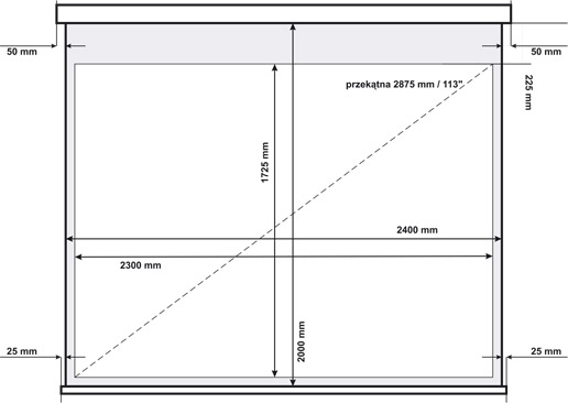 Video Pro 240BT Wymiary