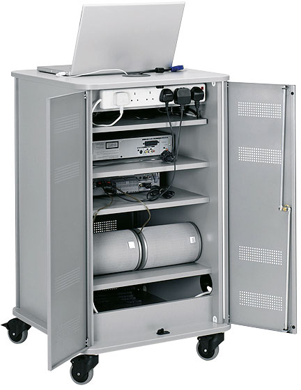 Zamykana szafka multimedialna NOBO