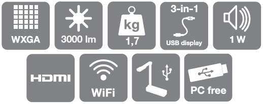 Projektor przenośny Epson EB-1775W