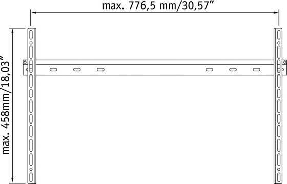 Uchwyt ścienny MFL 100 TB Mount Massive Vogels